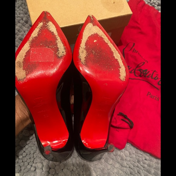 Christian Louboutin pigalle follies 100 black patent - Picture 7 of 10